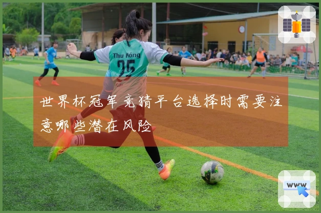 世界杯冠军竞猜平台选择时需要注意哪些潜在风险