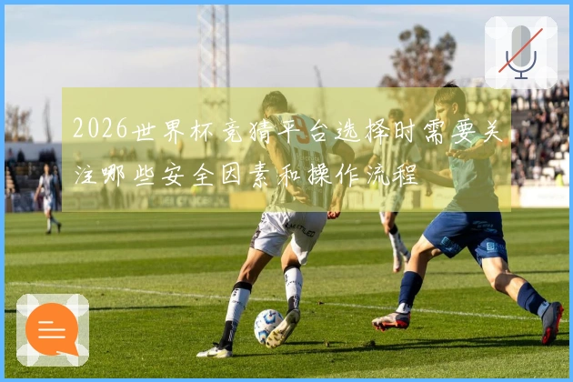 2026世界杯竞猜平台选择时需要关注哪些安全因素和操作流程